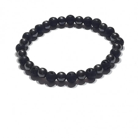 Bracelets en Hématites et Pierres de Lave