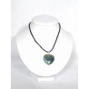 Pendentif Cœur Agate Mousse