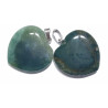 Pendentif Cœur Agate Mousse