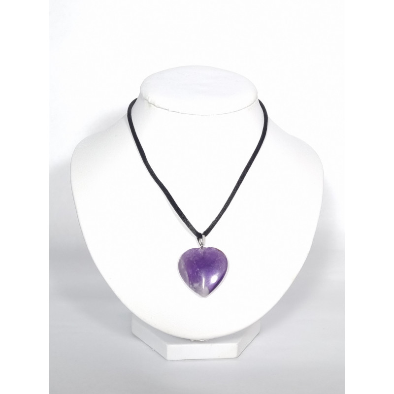 Pendentif Cœur Améthyste Pendentif Cœur Améthyste