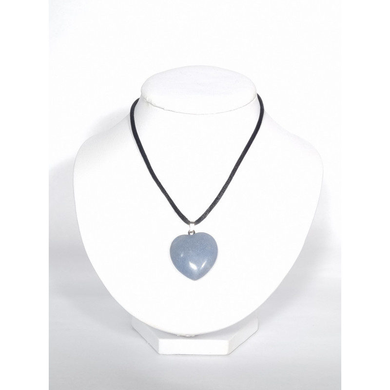 Pendentif Cœur Aventurine Bleue Pendentif Cœur Aventurine Bleue