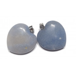 Pendentif Cœur Aventurine Bleue