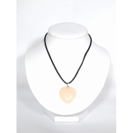 Pendentif Cœur Aventurine Rose