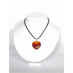 Pendentif Cœur Cornaline