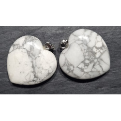 Pendentif Coeur Howlite