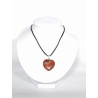 Pendentif Coeur Jaspe Rouge