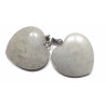 Pendentif Coeur Labradorite Blanche
