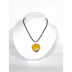Pendentif Coeur Jaspe Mokaïte