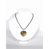 Pendentif Coeur Oeil de Tigre