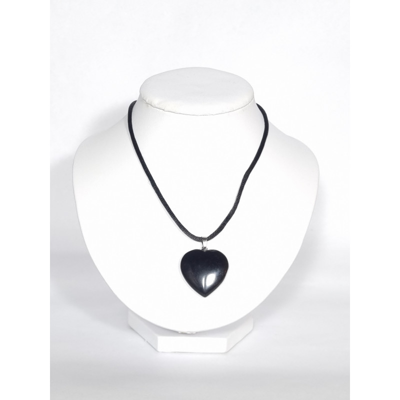 Pendentif Coeur Obsidienne Noire Pendentif Coeur Obsidienne Noire