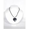 Pendentif Coeur Obsidienne Noire