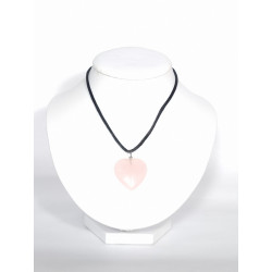 Pendentif Coeur Quartz Rose