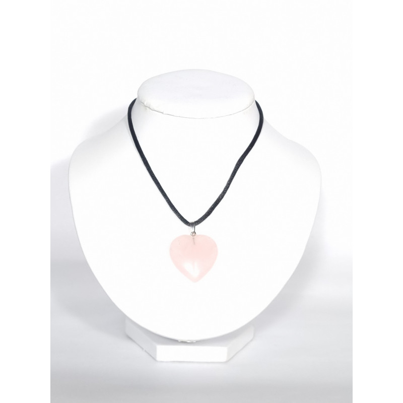 Pendentif Coeur Quartz Rose Pendentif Coeur Quartz Rose
