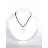 Pendentif Coeur Quartz Rose