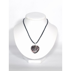 Pendentif Coeur Rhodonite