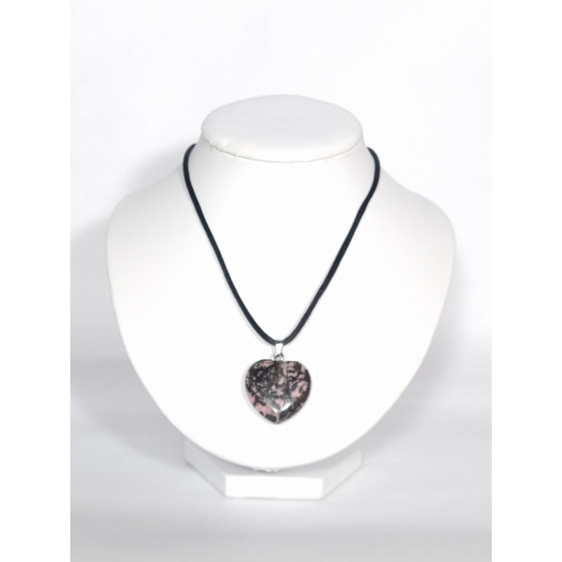 Pendentif Coeur Rhodonite Pendentif Coeur Rhodonite
