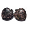 Pendentif Coeur Rhodonite