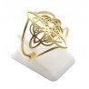 Bague Inox plaquée Or Noeux de sorcière