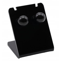 Boucle d'oreille perle de tourmaline noire