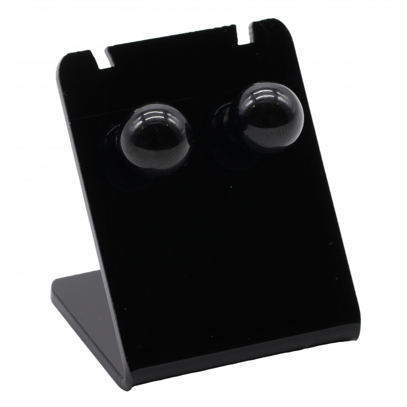 Boucle d'oreille perle de tourmaline noire Boucle d'oreille perle de tourmaline noire