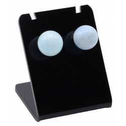 Boucle d'oreille perle Aigue marine